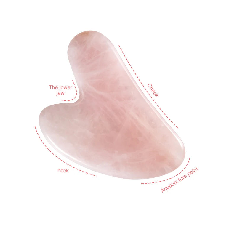 5pcs/set Natural Jade Gua Sha Stone Gouache Scraper Gua Sha Massage for Face Massager Face Neck Thin Lifting Beauty Skin Care