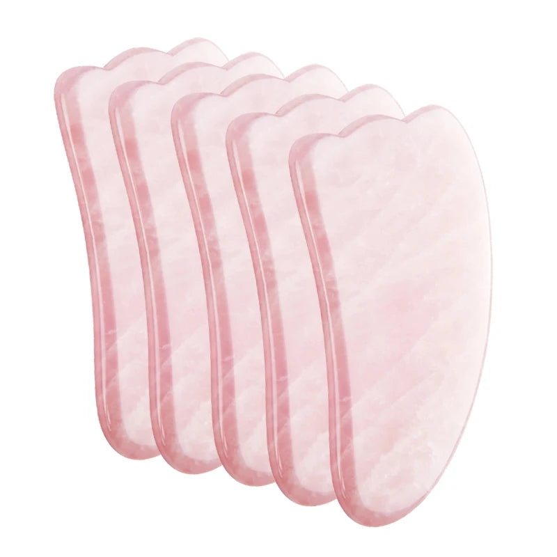5pcs/set Natural Jade Gua Sha Stone Gouache Scraper Gua Sha Massage for Face Massager Face Neck Thin Lifting Beauty Skin Care